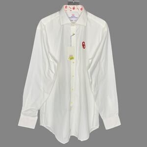 Oklahoma Sooners OU XL NEW Thomas Dean Shirt Mens White Button Down